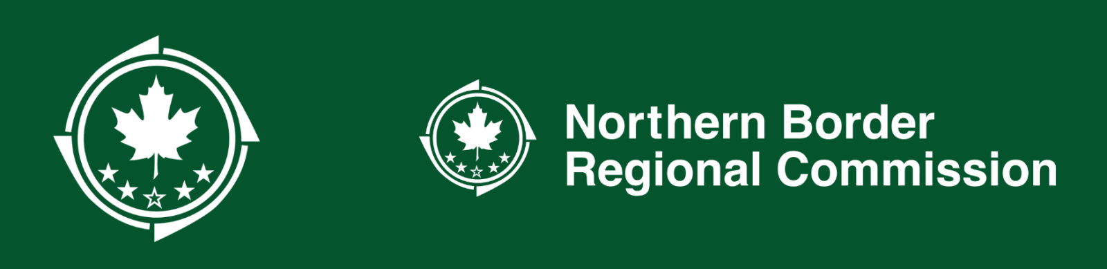 white NBRC logo with green background